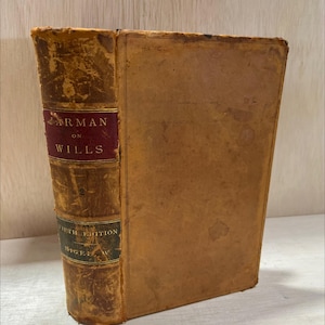 treatise on wills book, by thomas jarman, 1881 Hardcover RARE-R71-B7-C_62