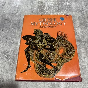 greek mythology book, by john pinsent, 1973 Hardcover RARE-R67-B8-A_118