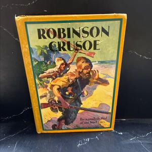 the life and strange surprising adventures of robinson crusoe, of york, mariner, as related by himself book, by daniel RARE-R67-B7-H_33