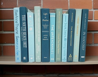 Mixed Teal Books by Color