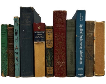 Shabby Vintage Books by the Foot - Bulk