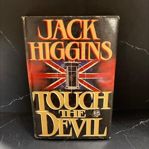tough devil book, by jack higgins, 1982 Hardcover RARE-R65-B8-F_140