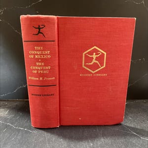 history of the conquest of mexico and history of the conquest of peru book, by william h. prescott, 1856 Hardcover RARE-R64-B7-C_36