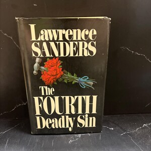 the fourth deadly sin book, by Lawrence Sanders, 1985 Hardcover RARE-R68-B8-G_1