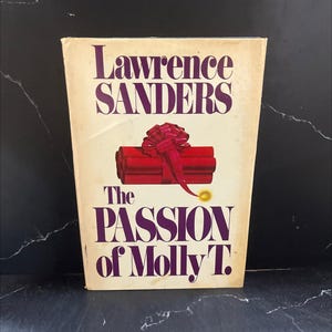 the note passion of molly t. lawrence book, by lawrence sanders, 1984 Hardcover RARE-R63-B7-I_86