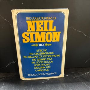collected plays of neil simon volume ii book, by neil simon, 1979 Hardcover RARE-R67-B7-C_148