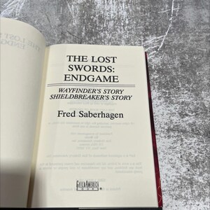 the lost swords: endgame wayfinder's story shieldbreaker's story book, by Fred Saberhagen, 1994 Hardcover RARE-R62-B7-C_47