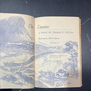 the tontine book, by thomas b. costain, 1955 Hardcover RARE-R66-B7-C_78