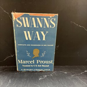 swann&#39;s way book, by marcel proust, 1956 Hardcover RARE-R68-B7-H_110