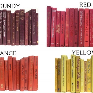 Modern Decorative Books by Color & Foot Choose your Colors Designer Decor image 4