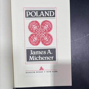 poland book, by james a. michener, 1983 Hardcover, First Edition, Vintage RARE-R71-B8-G_31