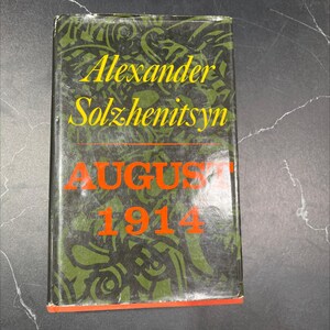august 1914 book, by alexander solzhenitsyn, 1972 Hardcover, Vintage RARE-R71-B8-G_1