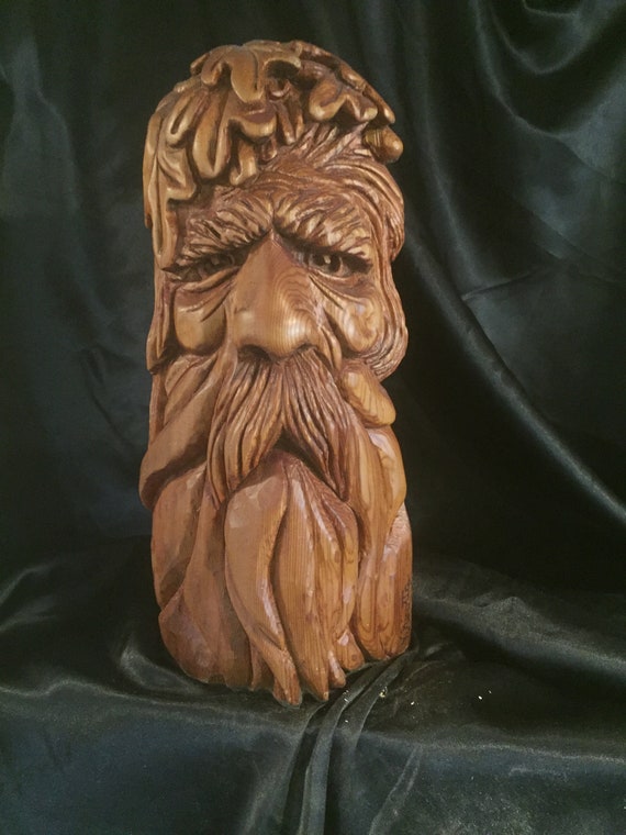 Wood wizard carving deals