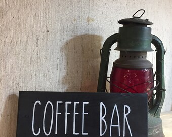 COFFEE BAR sign.  Kitchen decor, Farmhouse wooden sign