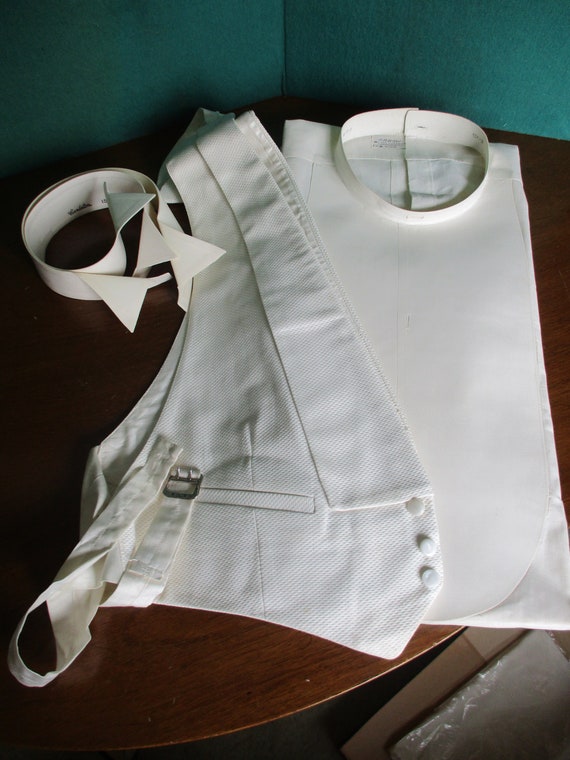 Vintage 1930's Arrow De-Luxe Off White Tuxedo Shir