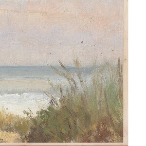 Vintage Sea Painting, Long Landscape Painting, Panoramic Art Print, Instant Download, Printable Wall Art image 3