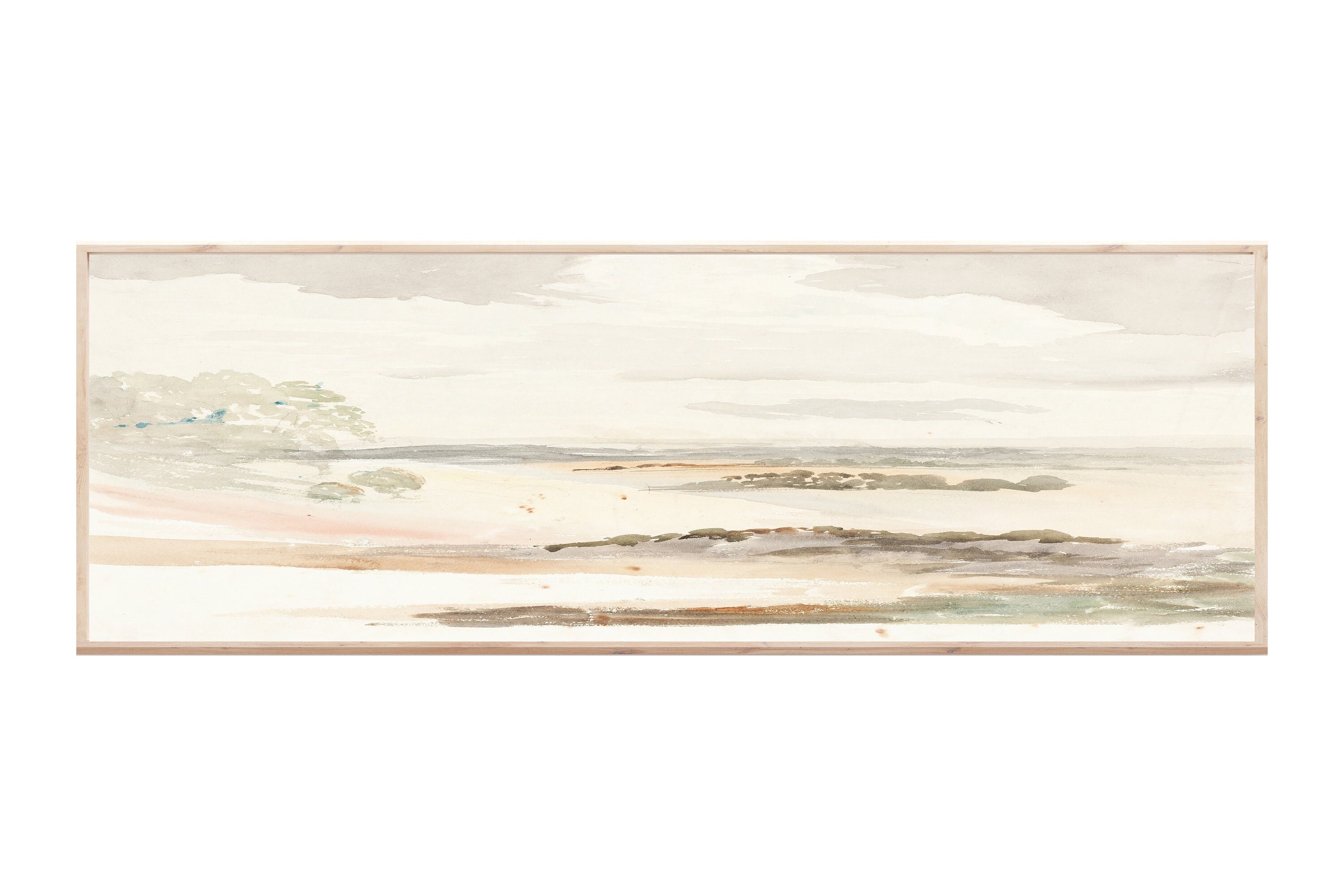 Long Landscape Painting Panoramic Art Print Instant Etsy