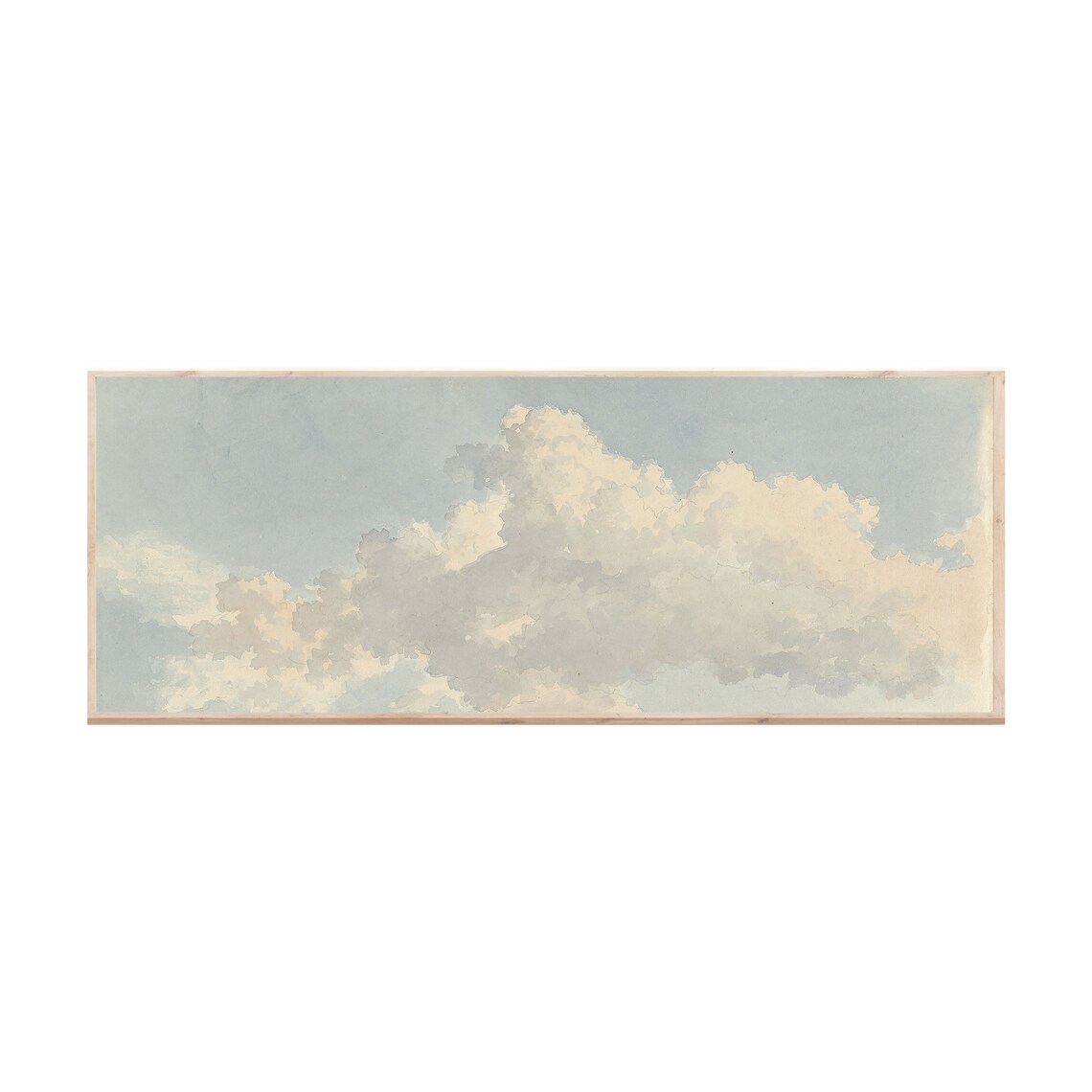 Long Landscape Painting Panoramic Art Print Instant Etsy