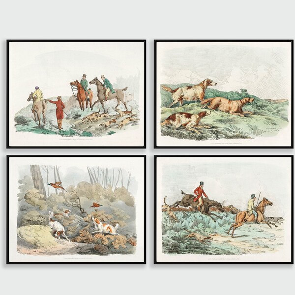 Vintage Hunting Prints - Etsy