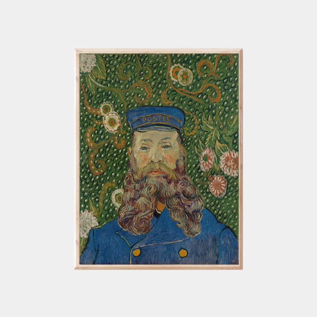 Vincent Van Gogh the Postman Antique Oil Painting Vintage - Etsy