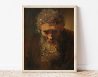 Vintage print of man modeling for painting