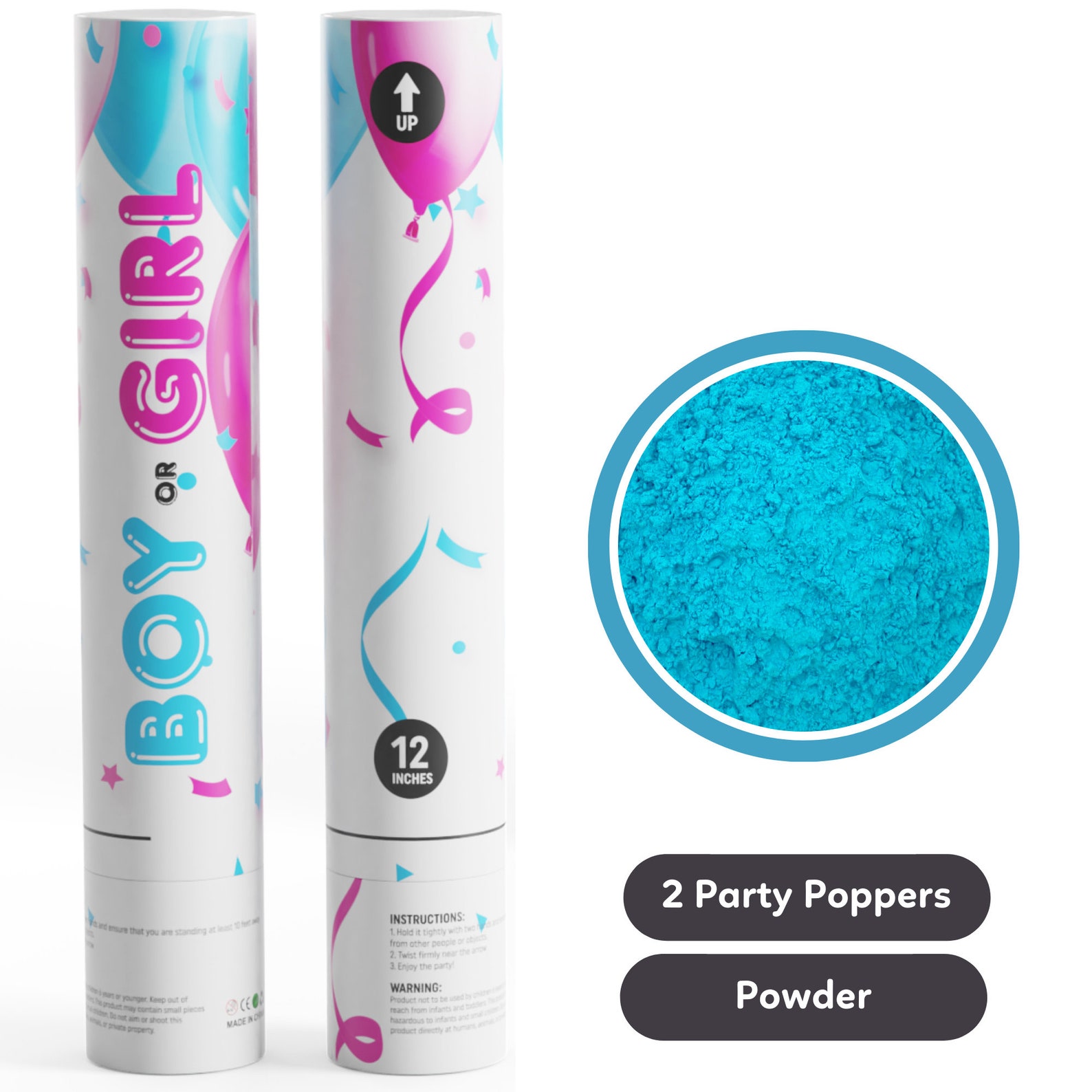 Gender Reveal Powder Cannons Gender Reveal Cannons Gender Etsy