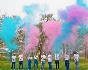 Gender Reveal Powder Poppers 12 inch - Gender Reveal Cannon - Safe Gender Reveal Game - Keeper of Gender Reveal Party Ideas - Baby Shower