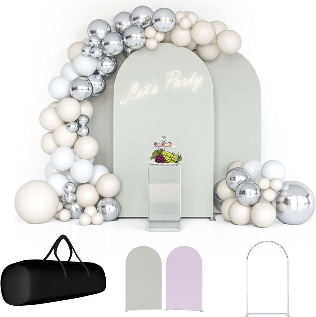7ft Arch Wall Backdrop for Parties, DIY Arch Wall Panel Kit With Arch Cover & Bag, Chiara