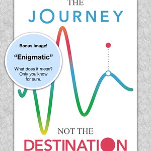 Calculus Limits are about the Journey, not the Destination printable educational poster, Math wall art image 2