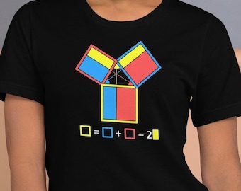 Law of Cosines trigonograph, unisex tee