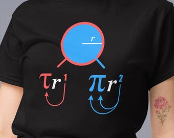 Tau & Pi mnemonic, mathy unisex tee