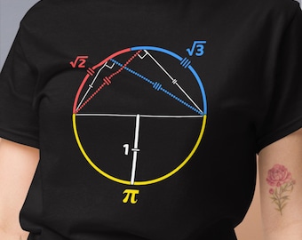 Approximately Pi, mathy unisex tee