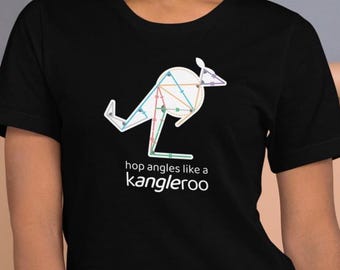 Hop angles like a Kangleroo, unisex tee
