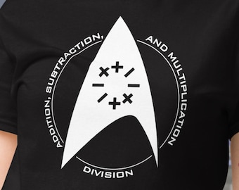 Addition, Subtraction, and Multiplication Division insignia tee