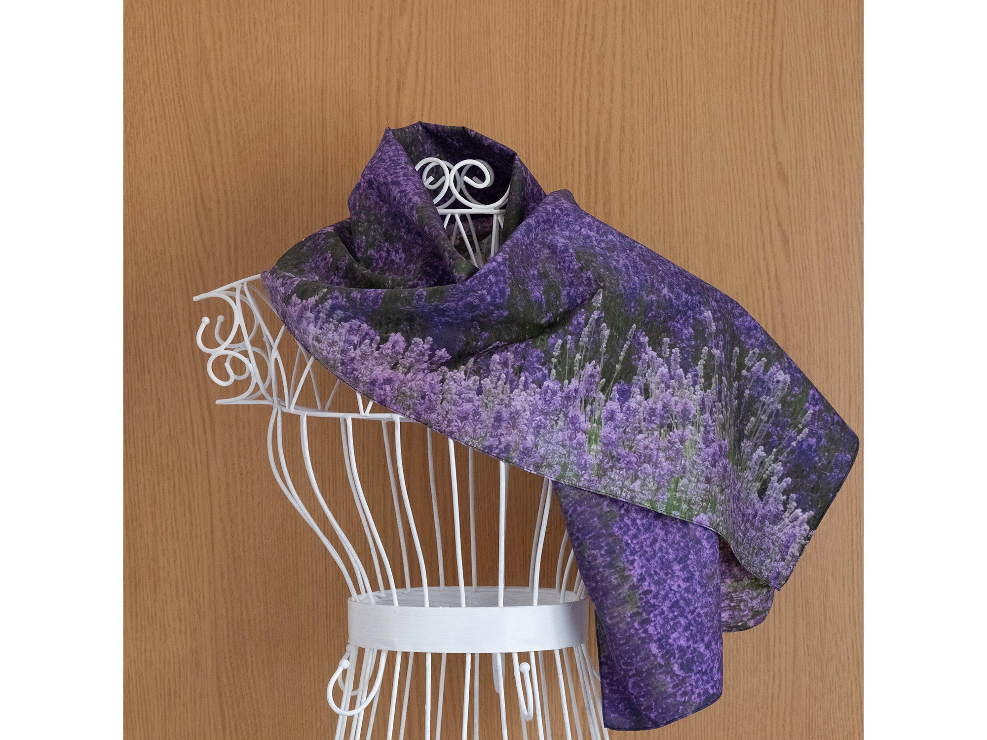 Lavender silk scarf purple scarf ideal for neck or hair. | Etsy