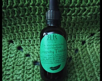 Longevity Tincture: Hawthorn, Reishi & Shiitake Mushroom Blend