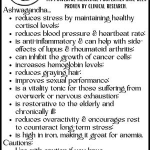 Organic Ashwagandha Capsules: 500mg, Vegan, Ayurveda Bild 5
