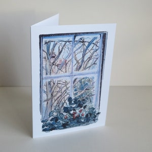 Lot de 10 cartes de voeux - Holly in the Window