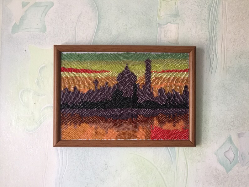 oriental night embroidered picturemosque embroidered pictureframed beaded pictureArabia night beaded picturesnight city beaded picture