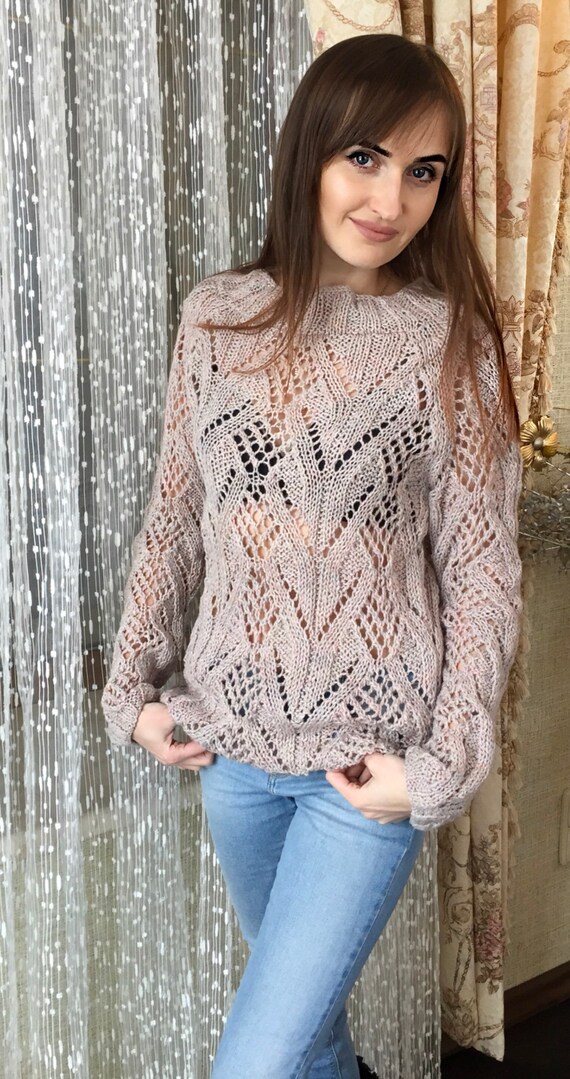 cream colored sweater