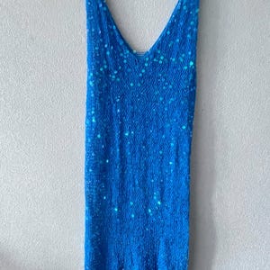 blue knit sparkle dress Metallic Royal Blue Sunrise Sparkle Knit Dress