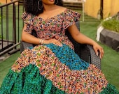 Ankara Maxi Dress Loose Fit Dress Summer Dress African women Dress Dress Ankara Prom Dress African Print Dress