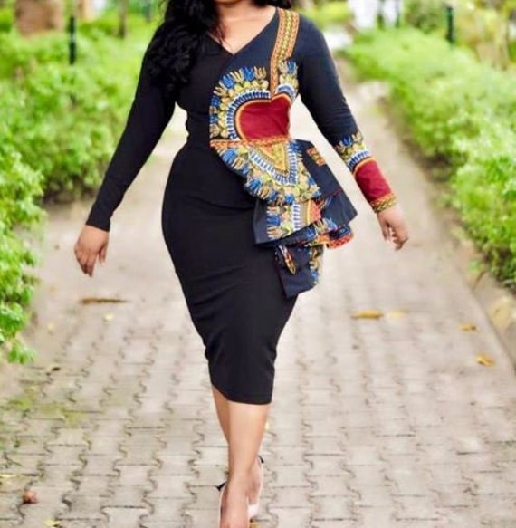 African print dresses for work sale