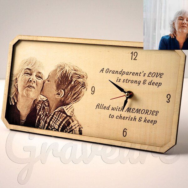 Personalized Photo Desk Clock Etsy