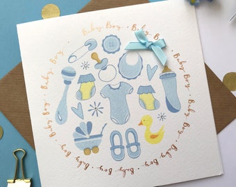 Baby Boy Card - New Baby Boy Card