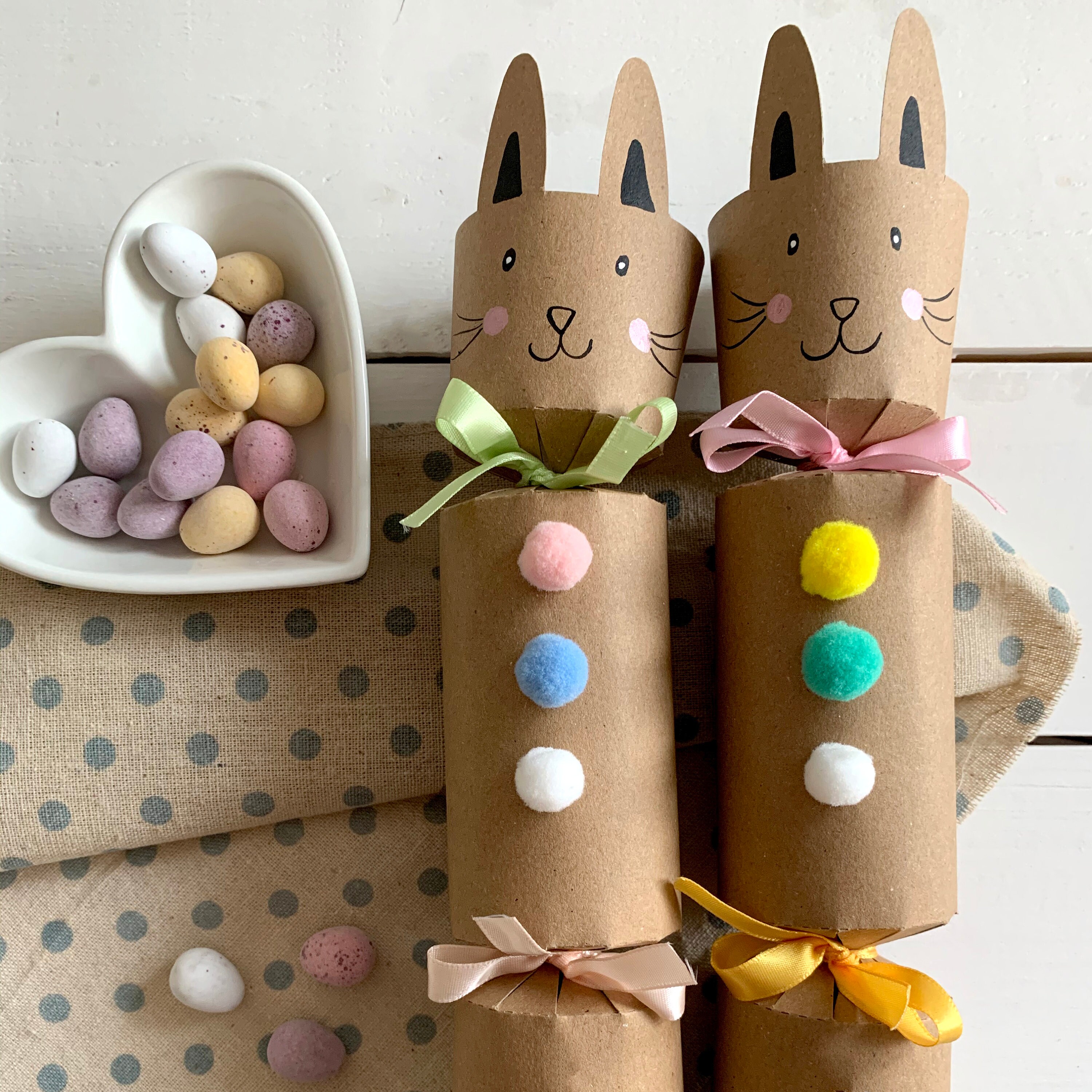 Easter Crackers Personalised Crackers Easter Bunny Etsy