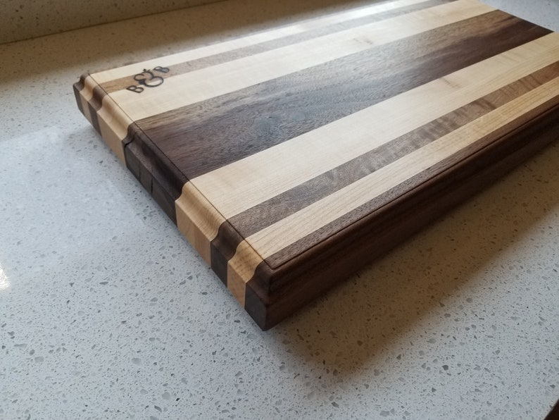Cutting board butcher block dimensions edge grain and Face Etsy