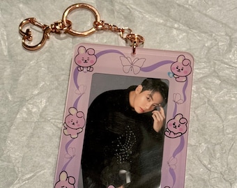 KPOP BTS Jungkook Photo Card W/ Black Beads - Etsy