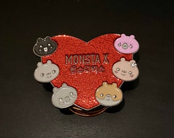 Monsta X Heart Pin