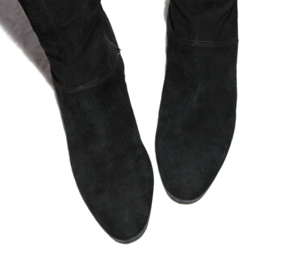 80s leather boots Gabor narrow shaft suede EU/DE … - image 9